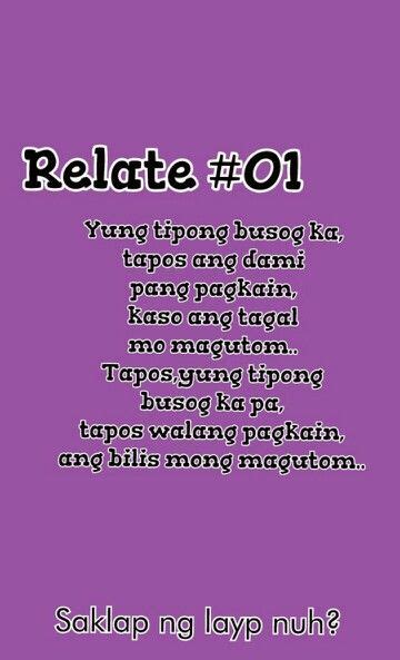 How to say relate in Filipino .